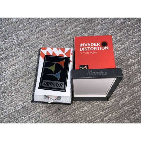 Maestro Electronics Invader Distortion Analog True Bypass Guitar Effects Pedal - Picture 2 of 4